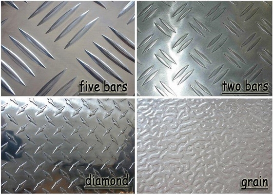 China Polished Aluminium Checker Plate , Commercial Grade 5052 Aluminum Sheet supplier