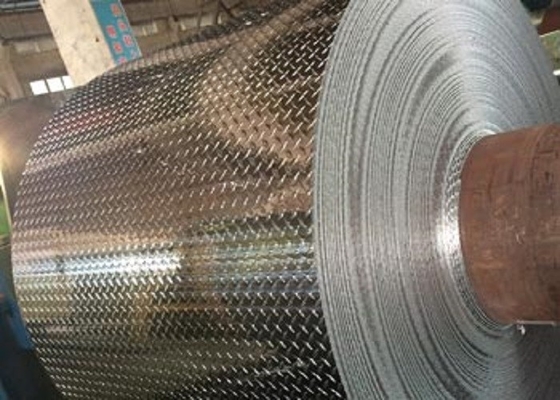 China 3003 H22 Diamond Tread Aluminum Sheet / Bright Finish Aluminum Sheet .025&quot; X 24&quot; X 48&quot; supplier