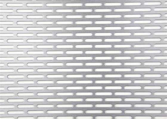 China Slotted Hole Perforated Sheet , 3003 H14 Perforated Metal Sheet 0.3mm - 5mm Thickness supplier