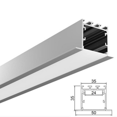 China 6061 T5 6063 T6 Aluminium LED Light Strip Profiles Square Shape Cabinet Door Profiles supplier