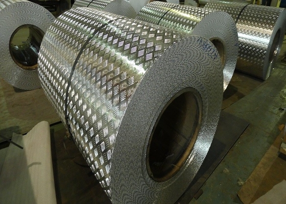 China Anti Skid Aluminum Diamond Plate Stair Treads 1.0mm 6061 Aluminum Sheet For Elevators supplier
