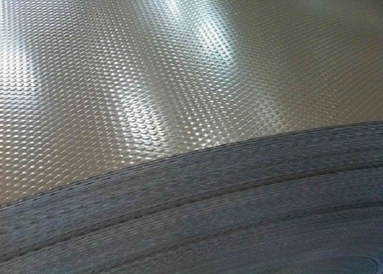 China 1100 Aluminium Stucco Embossed Sheet Aluminium Floor Plate With Pointer Design supplier