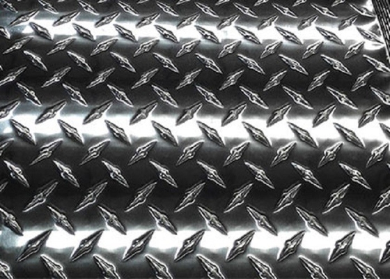 China Diamond Embossed Aluminum Sheet , 1050 1060 3003 H14 Patterned Aluminium Sheet supplier