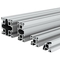 Metal Custom Extruded Industrial Square Aluminium Profiles 6063 6061 supplier