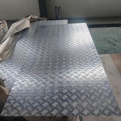 Industrial Diamond Aluminum Plate Cold Rolled 3003 5052 checkered Patterns 0.125 Inches Customizable Colors supplier