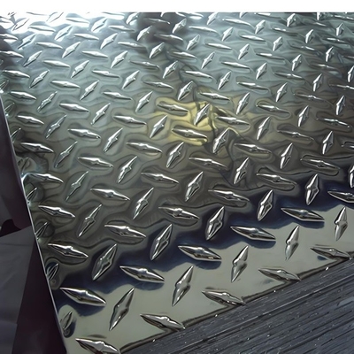 Strength Cold Rolled 3003 5052 6061 7050 7075 Diamond aluminum plate with Diamond Patterns 40 Brinell Hardness supplier