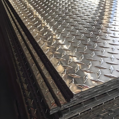 Strength Cold Rolled 3003 5052 6061 7050 7075 Diamond aluminum plate with Diamond Patterns 40 Brinell Hardness supplier