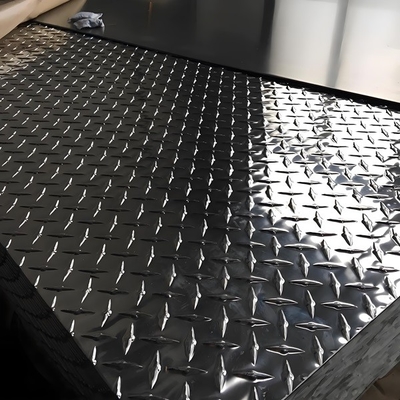 0.125 Inch 96 Inch Length 3003 5052 Aluminum Diamond Plate For Heavy duty Cold/Hot Rolled Solutions supplier